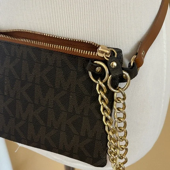 Michael Kors Collection Black and Gold Crossbody Bag - Picture 4 of 10